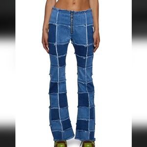 DOLLSKILL ~Delia's Raise The Vibration Patchwork Denim Flares